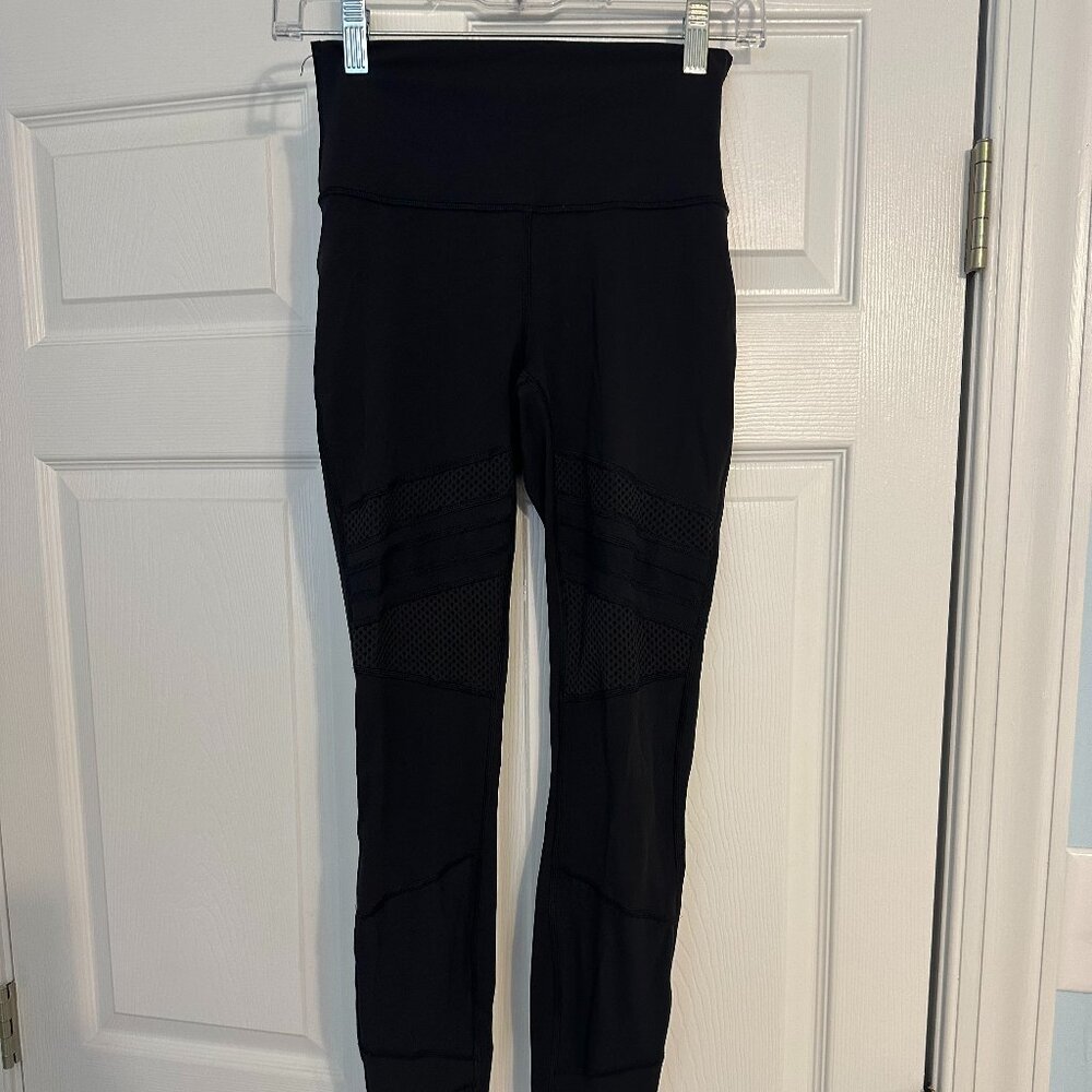 Lululemon Wunder Under Mesh and Laser Cut Legging